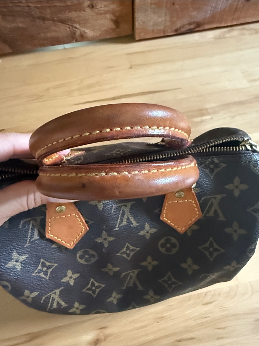 Louis Vuitton Monogram Canvas Satchel in Brown and Tan - Picture 9 of 11